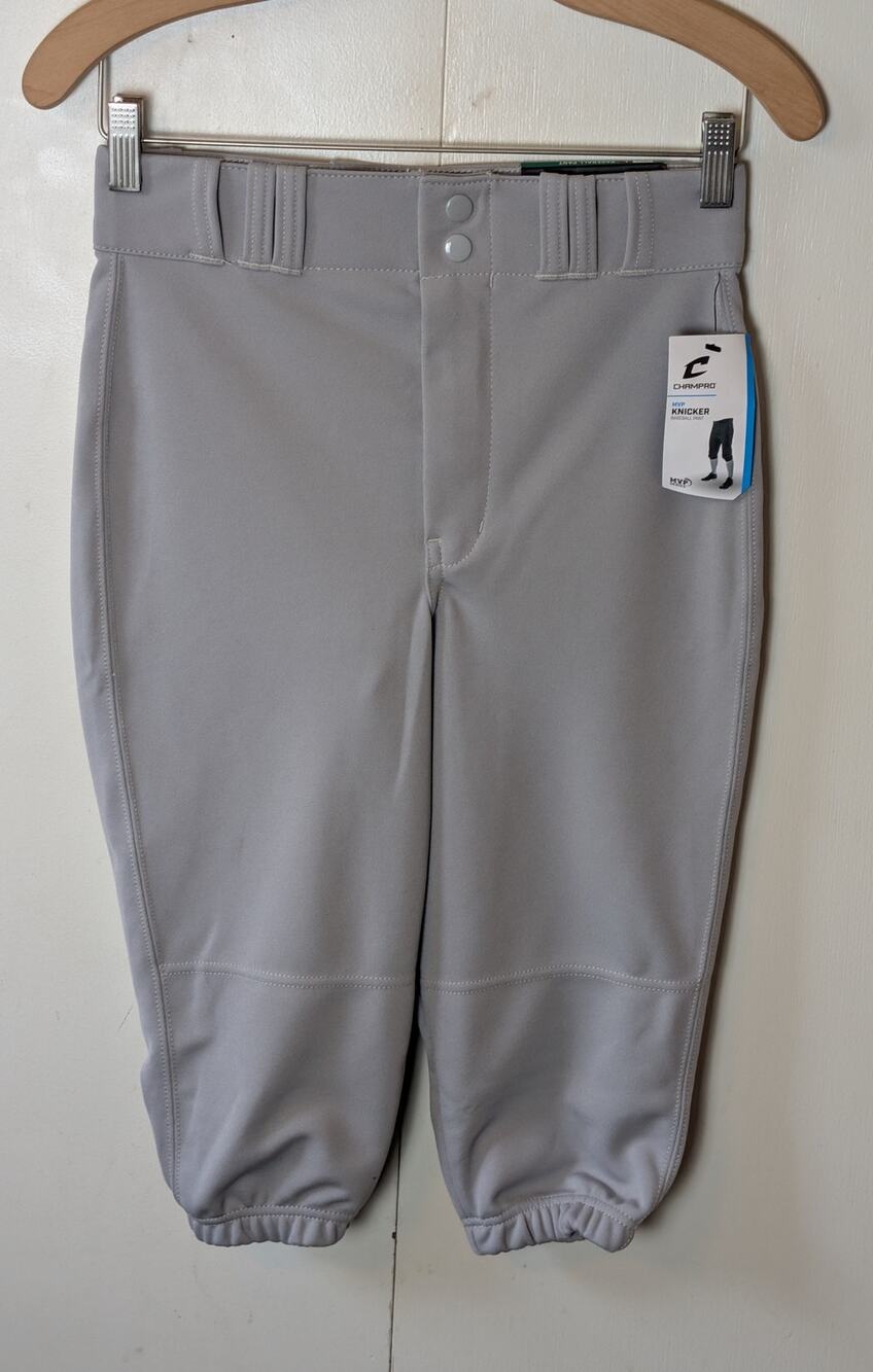 CHAMPRO Gray Baseball Pants Youth Large